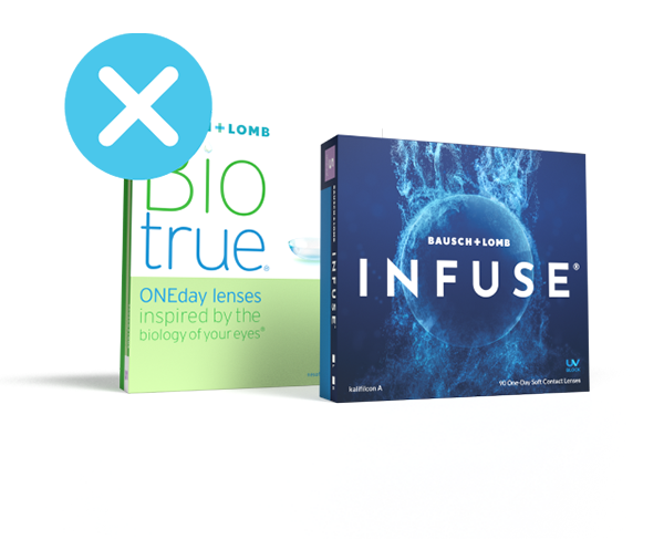 Photo of contact lens boxes