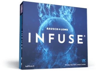 Box of INFUSE daily contact lenses