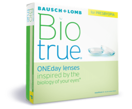 Box of Biotrue ONEday multifocal daily contact lenses